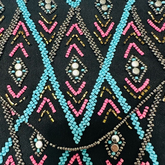 Beautiful beaded shoulder bag/clutch, made in India - Picture 6 of 7